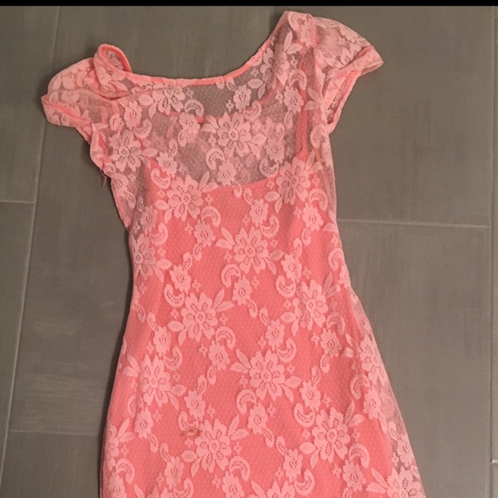 Peach mini dress!